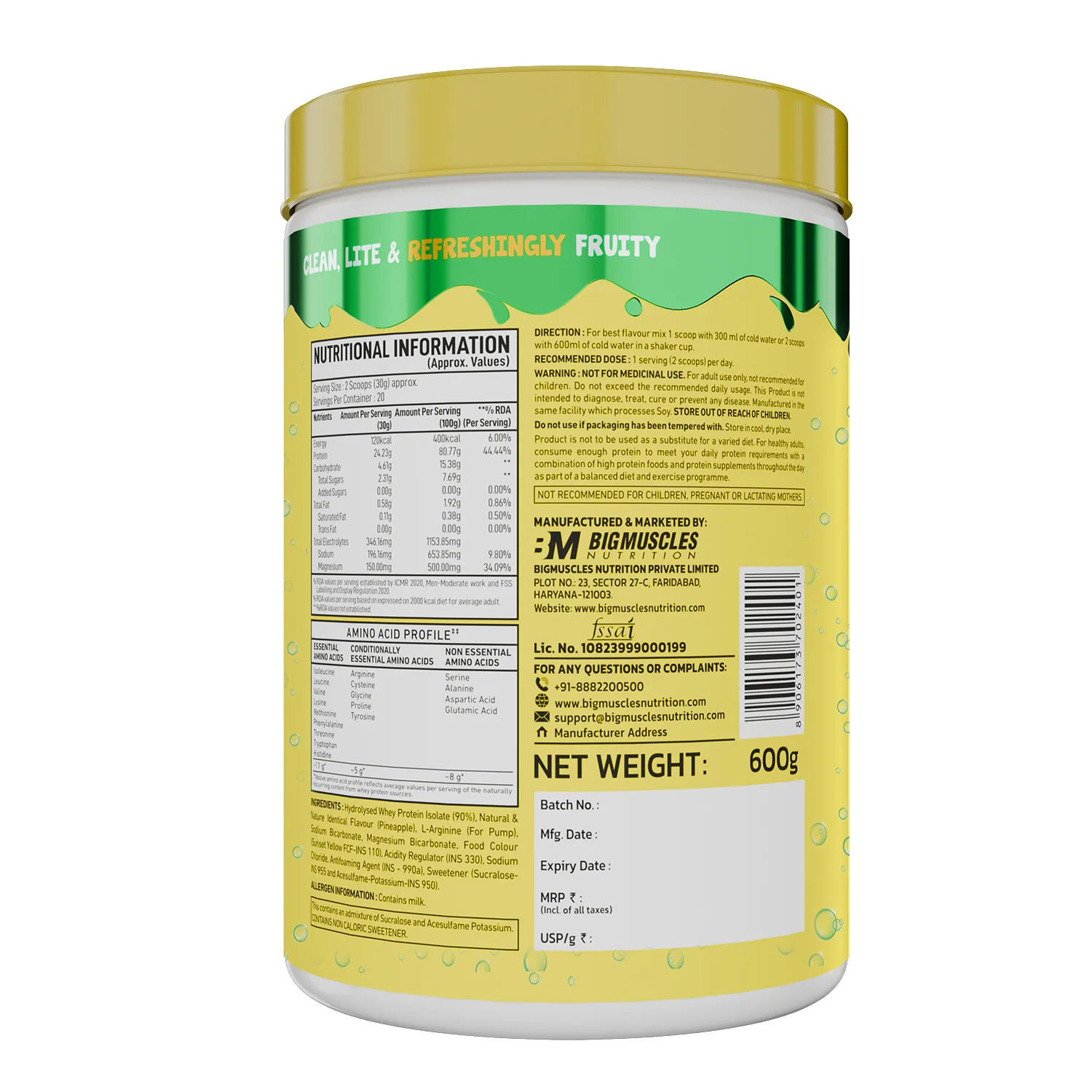 FIZZY WHEY PINEAPPLE + SHAKER - Image 13