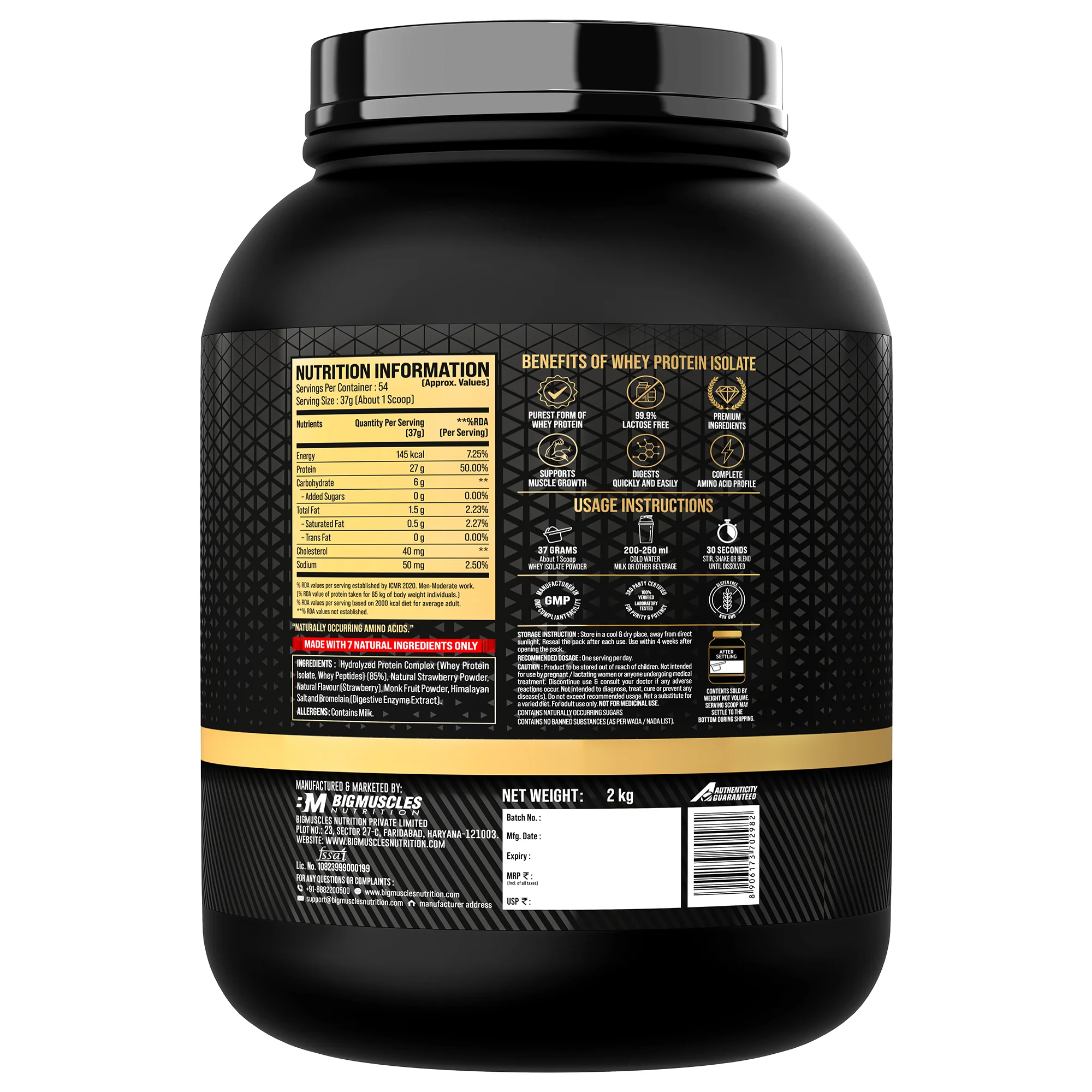 Gold Whey Isolate + Free Tee - Image 25